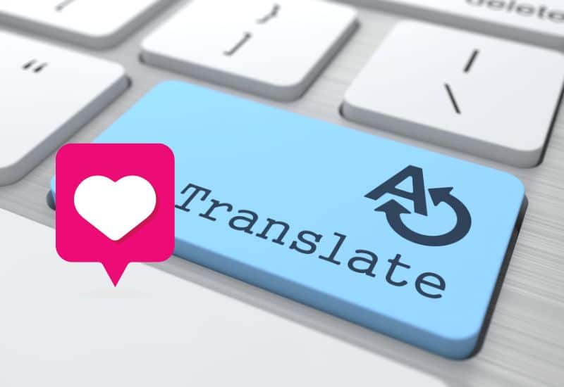 touche de clavier avec "translate"