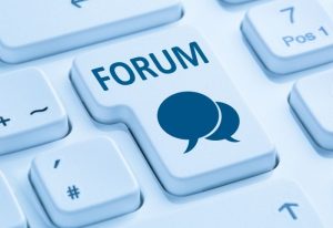 exemple de clavier d'ordi avec touche forum