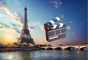 exemple de la tour eiffel avec un clap de caméra