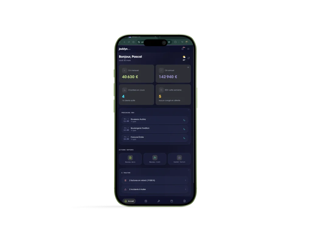 application mobile pour gérer sa trésorerie