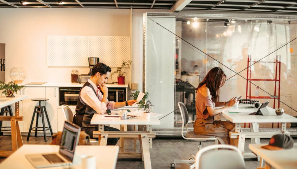 exemple de salle de coworking