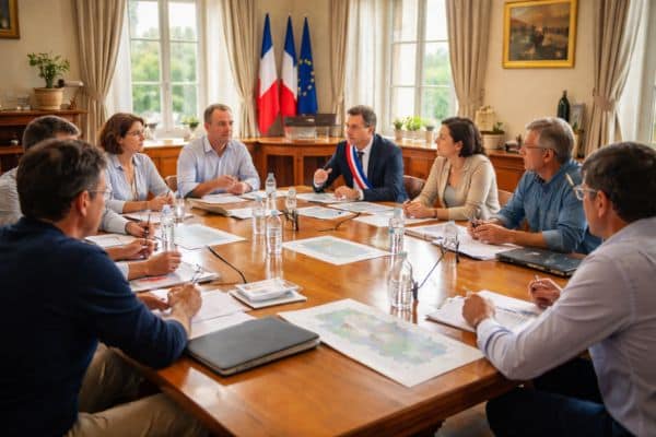 Réunion du conseil municipal en cours
