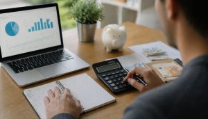 Bureau moderne et travail financier