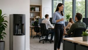 Espace de travail moderne et lumineux