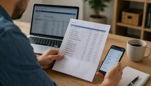 Vérification des finances à domicile