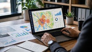 Espace de travail moderne et analytique