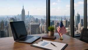Bureau moderne avec vue panoramique