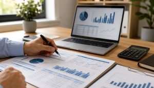 Espace de travail moderne et analytique