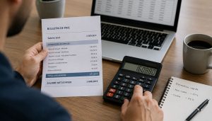 Calculs de salaire au bureau